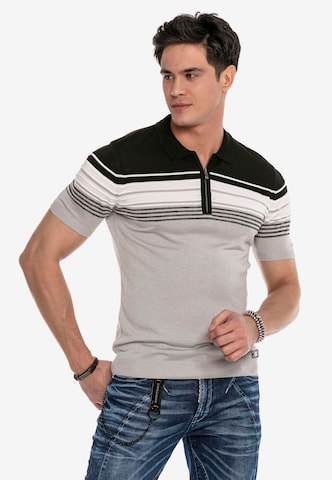 CIPO & BAXX Poloshirt in Grau: predná strana