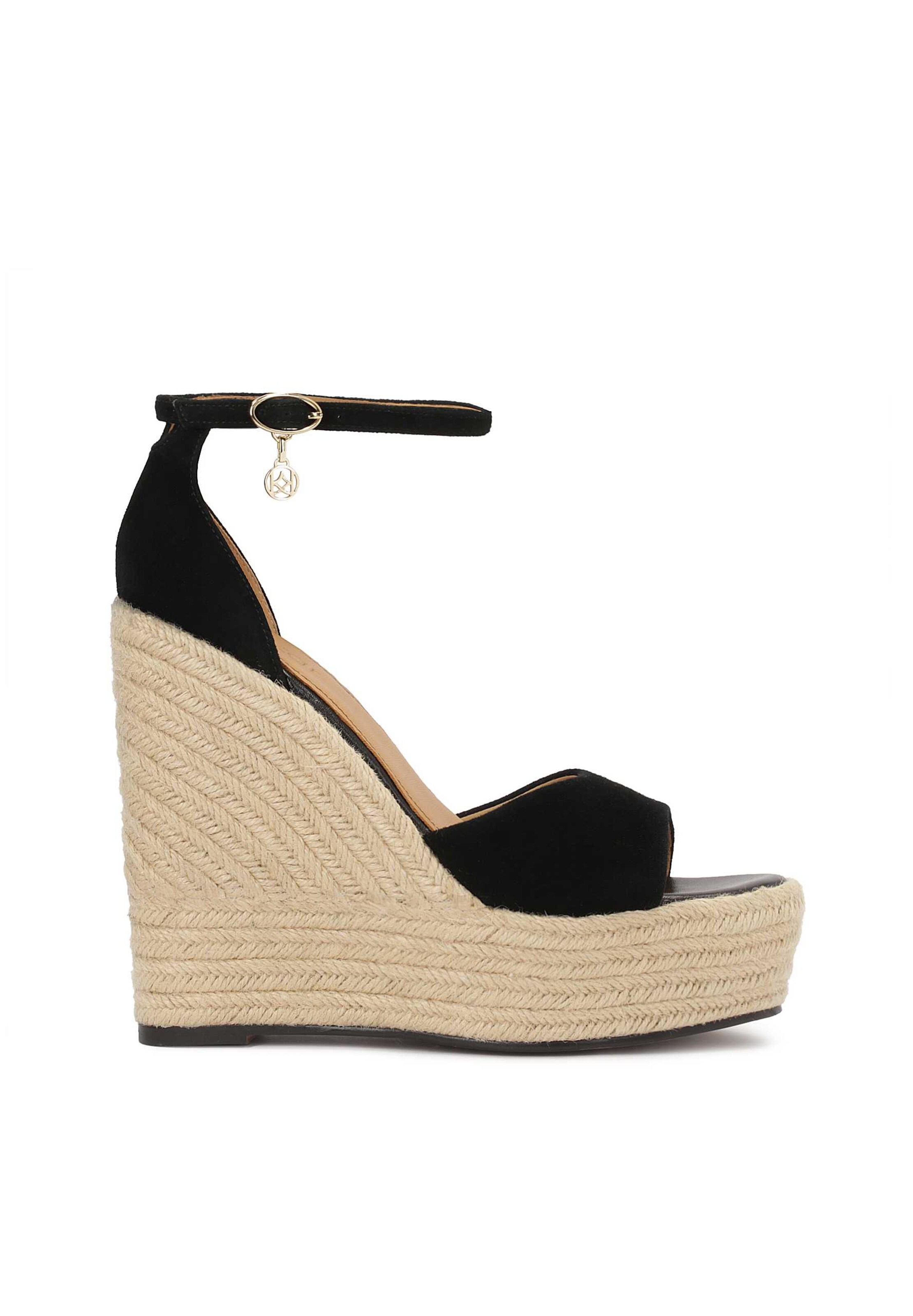 Kazar - Sandalias con hebilla en negro