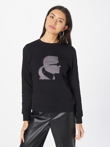 Karl Lagerfeld Sweatshirt 'Kameo' in Schwarz: predná strana