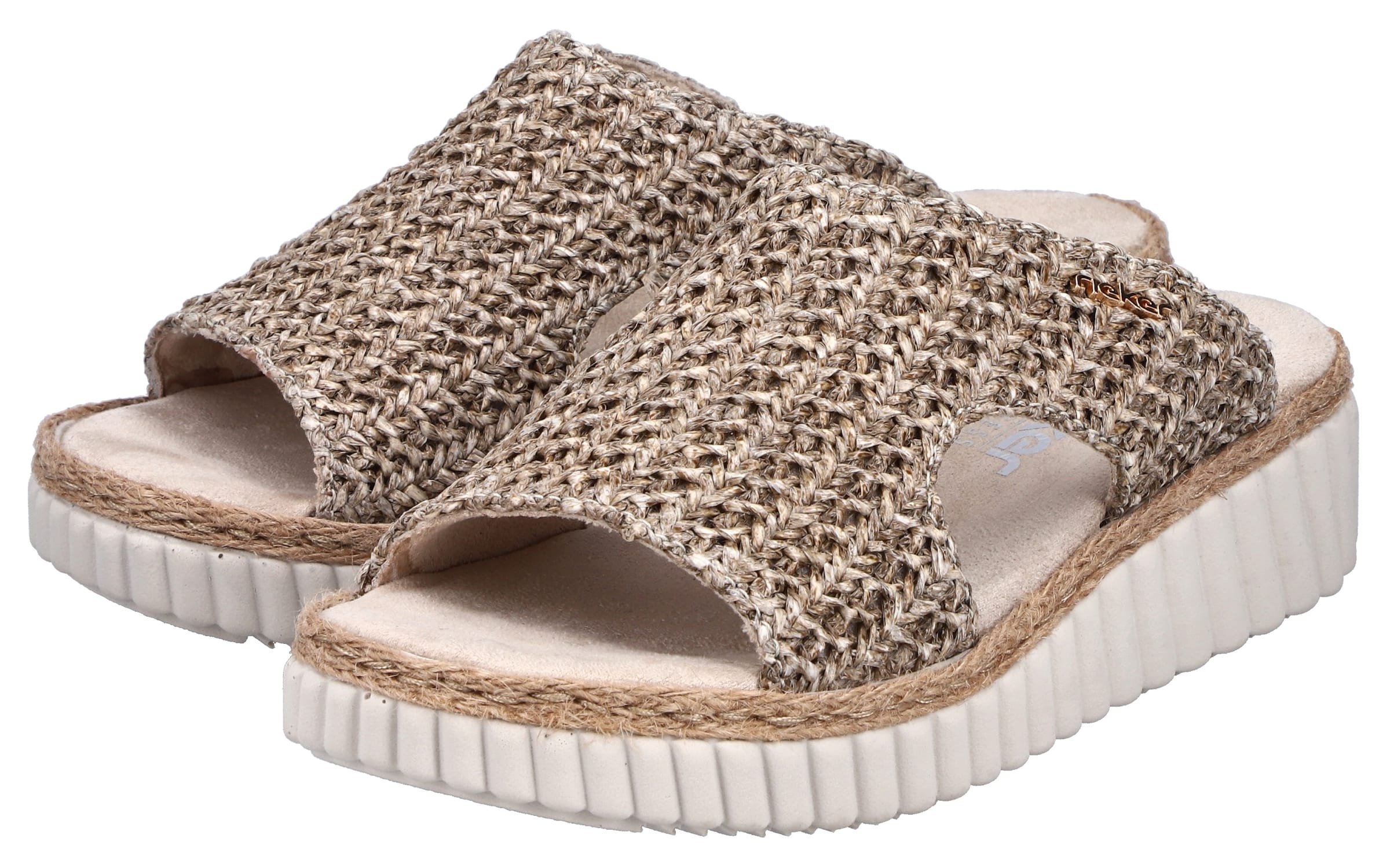 Rieker Mules in Beige