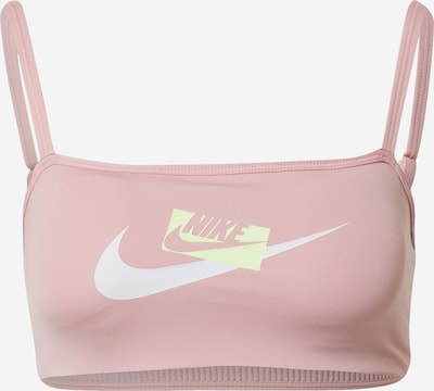 NIKE Soutien-gorge de sport 'Indy' en jaune pastel / rose / blanc, Vue avec produit
