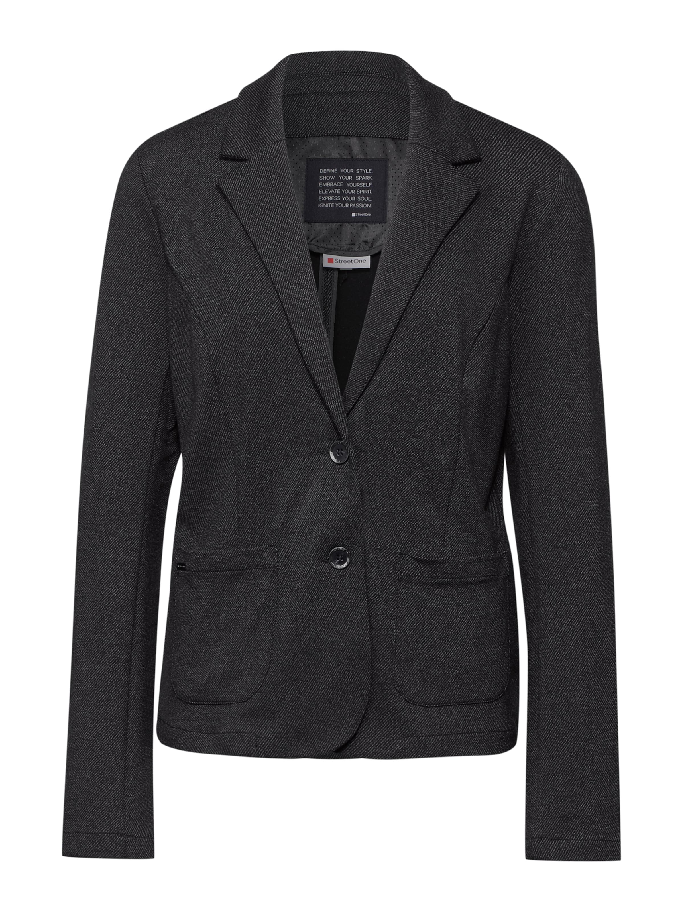 STREET ONE Blazer in Schwarz: Vorderseite