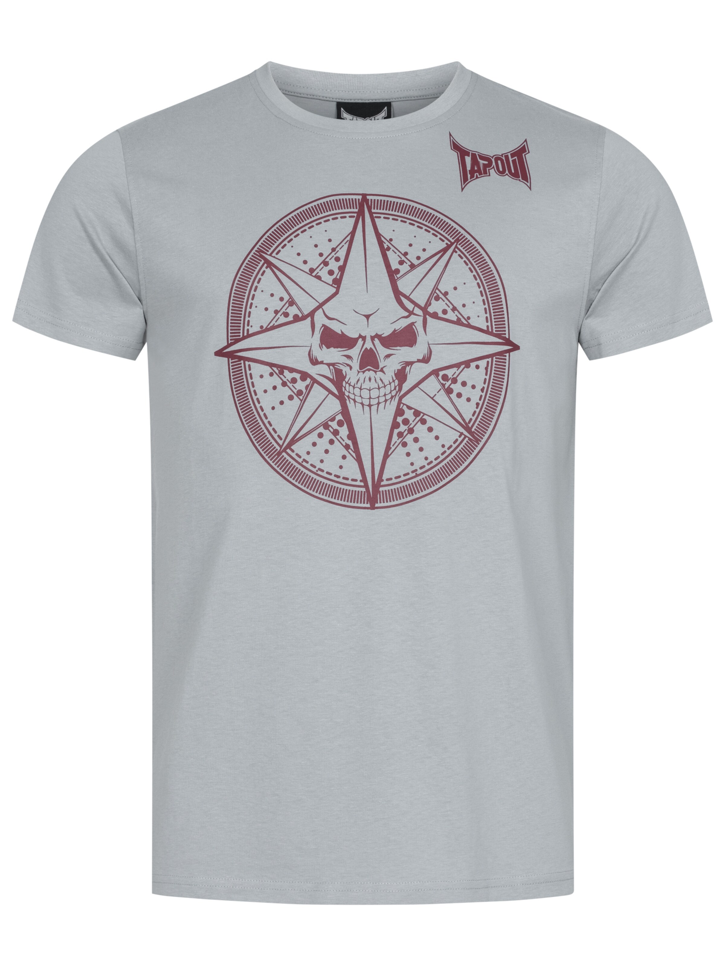 Tapout Tričko 'Skrape' – šedá: přední strana