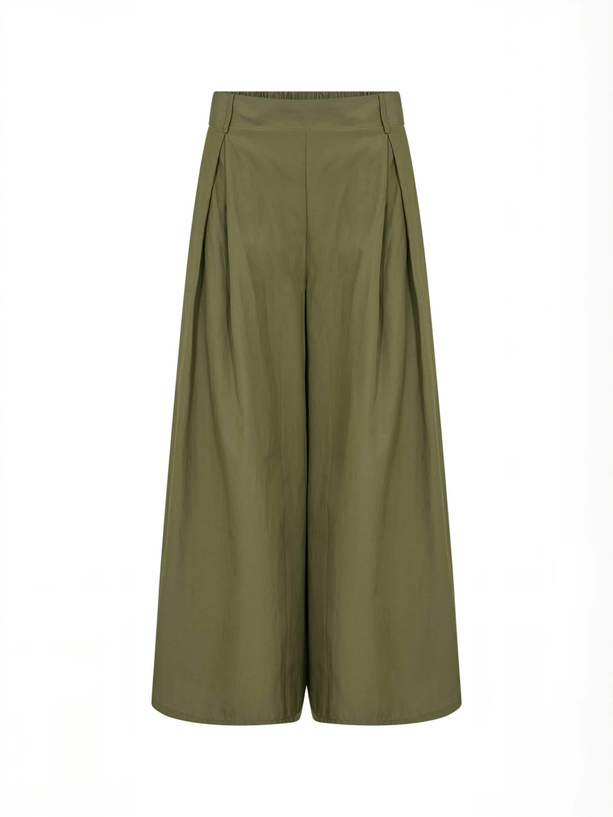 Soyaconcept Loosefit Skirt ' SC-NETTI 131 ' in Grün: Vorderseite