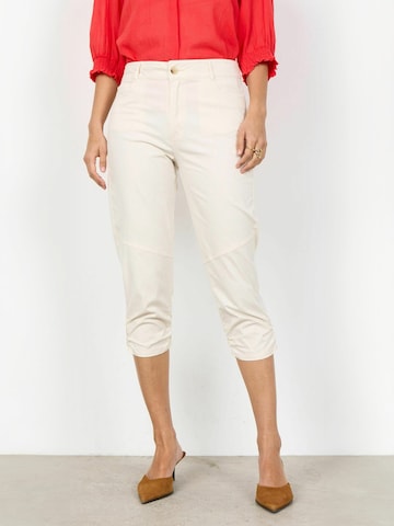 Coupe slim Pantalon 'Rovena' Soyaconcept en beige : devant
