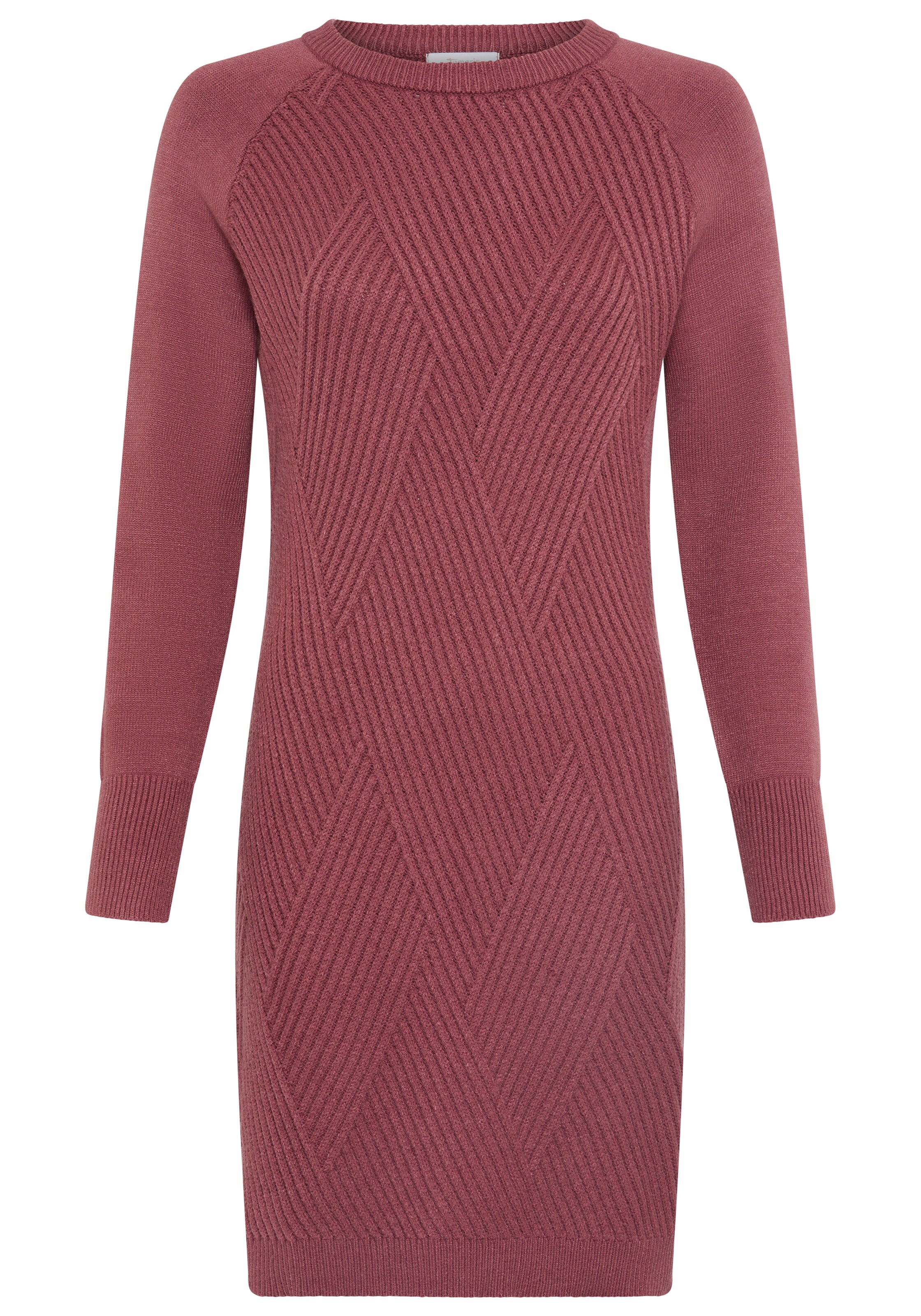 Tamaris Knitted dress in Red: front