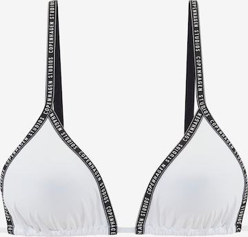 Copenhagen Studios Kolmio Bikinitoppi värissä valkoinen: etupuoli