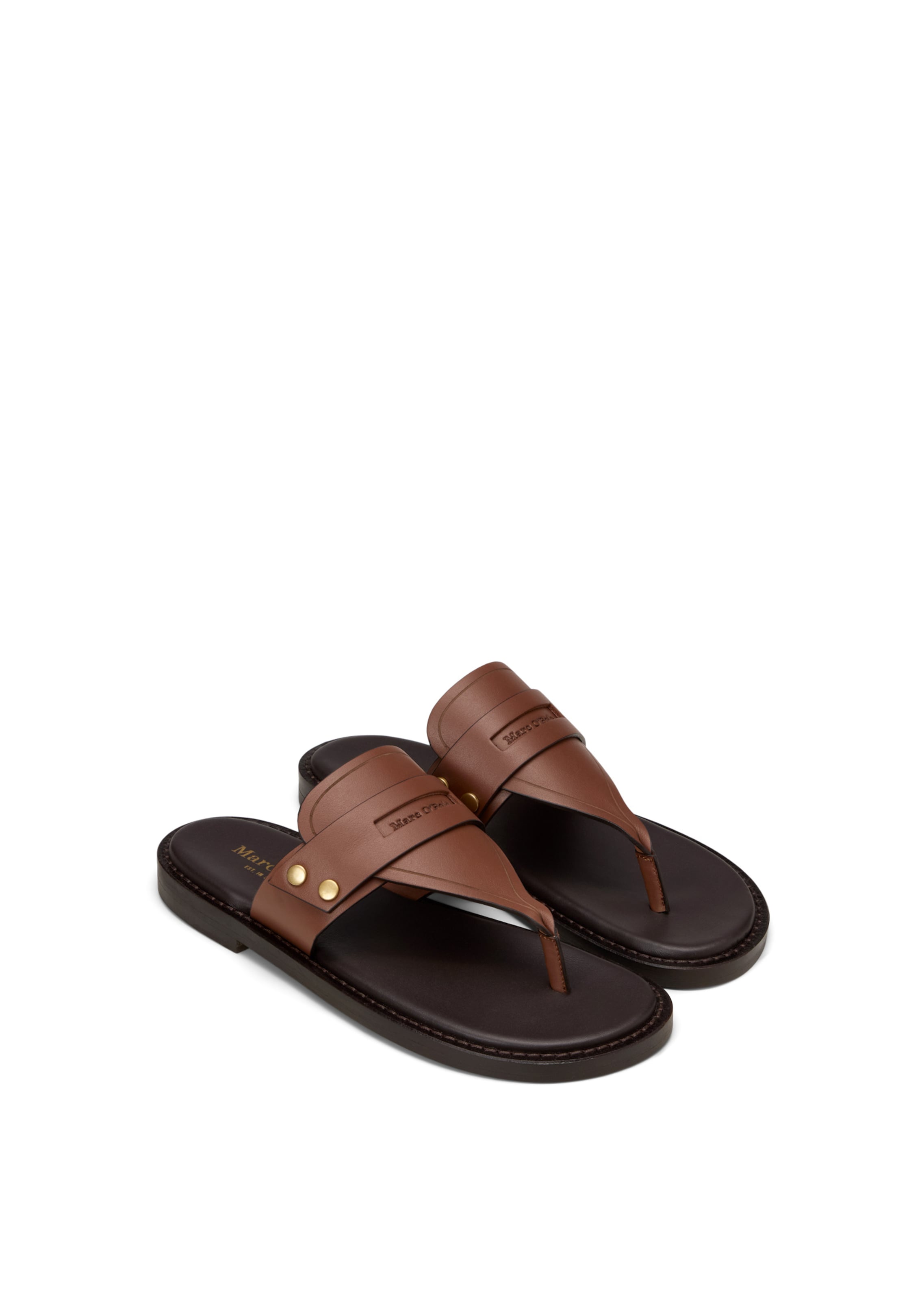 Marc O'Polo Teenslipper 'Stina' in Bruin