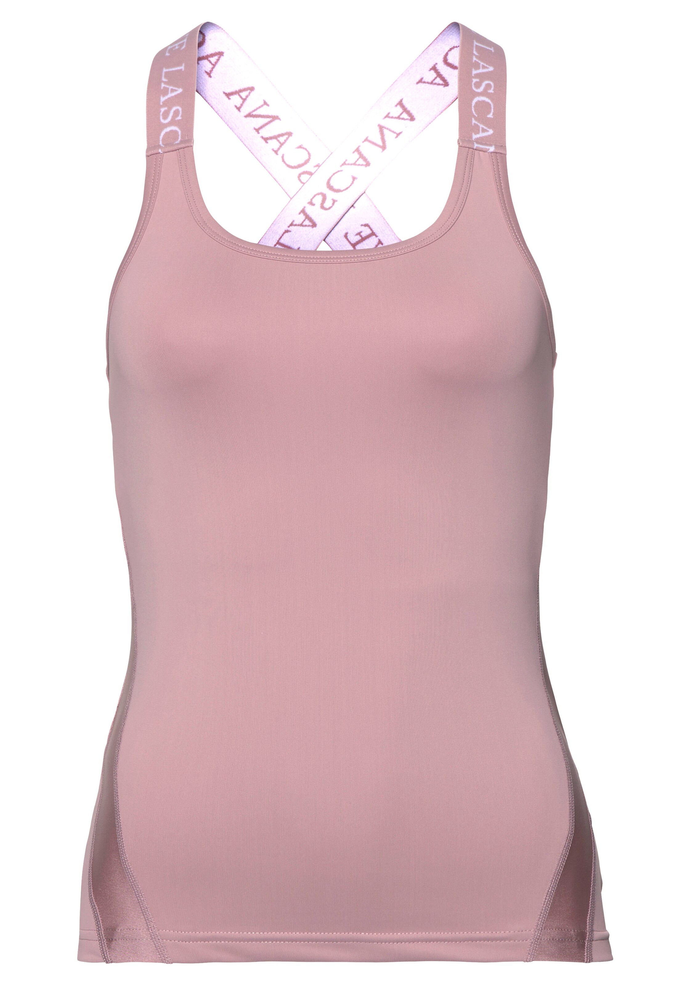 LASCANA ACTIVE Sporttop in rosa / weiß, Produktansicht