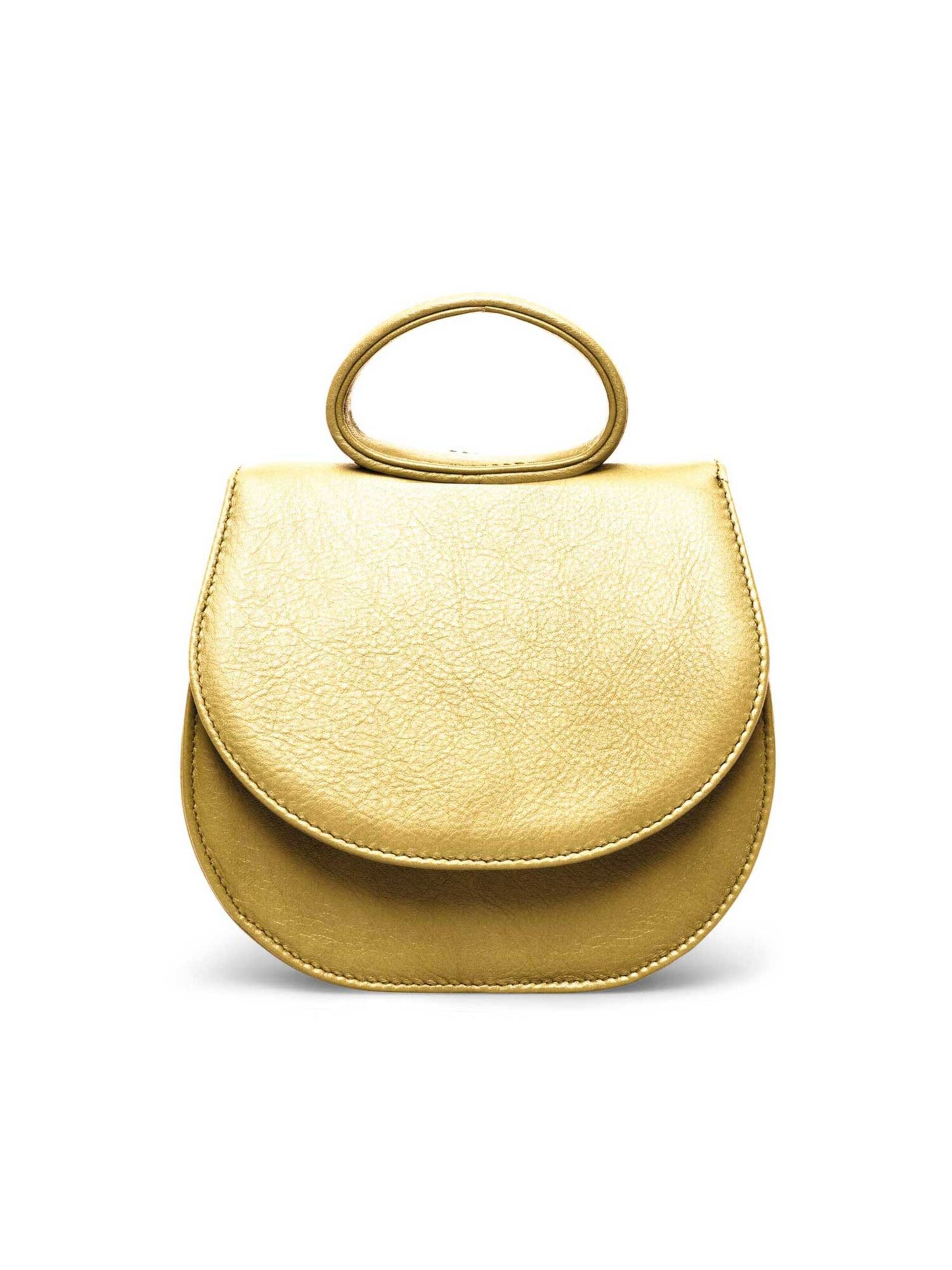 Gretchen Handbag 'Ebony' in Gold: front