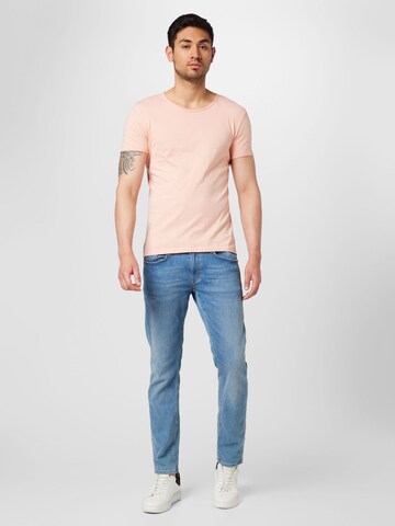 Key Largo - Camisa 'FREEZE' em laranja