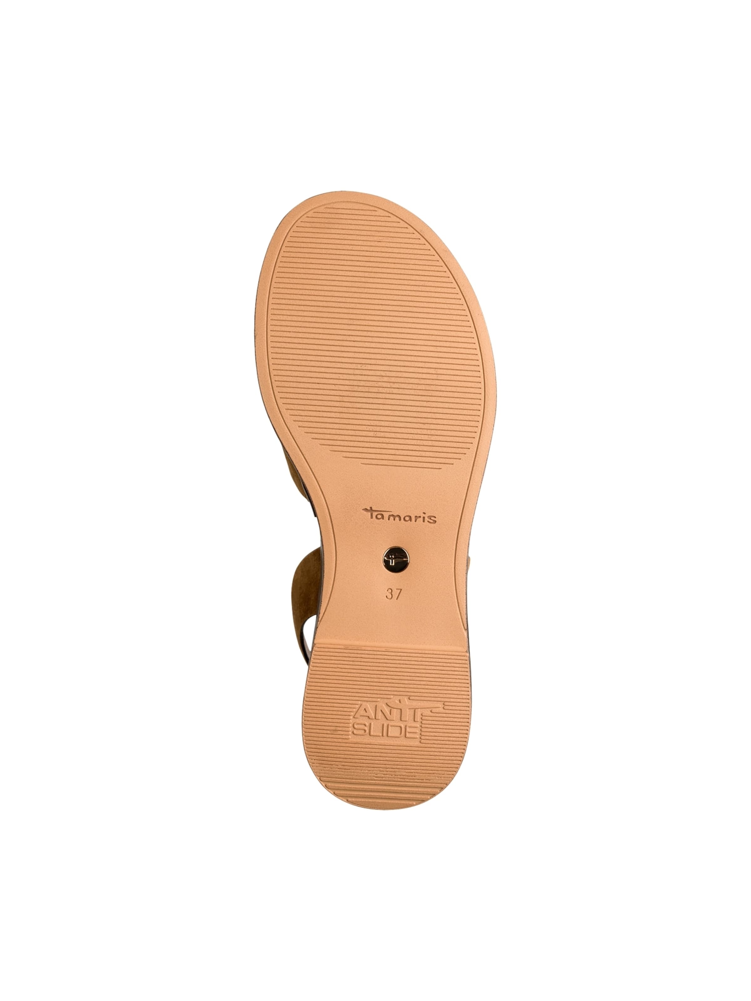 Tamaris Sandaal 'Ledersandalen Kompensiert' in Bruin