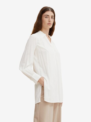 TOM TAILOR - Blusa em branco