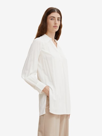 TOM TAILOR - Blusa en blanco