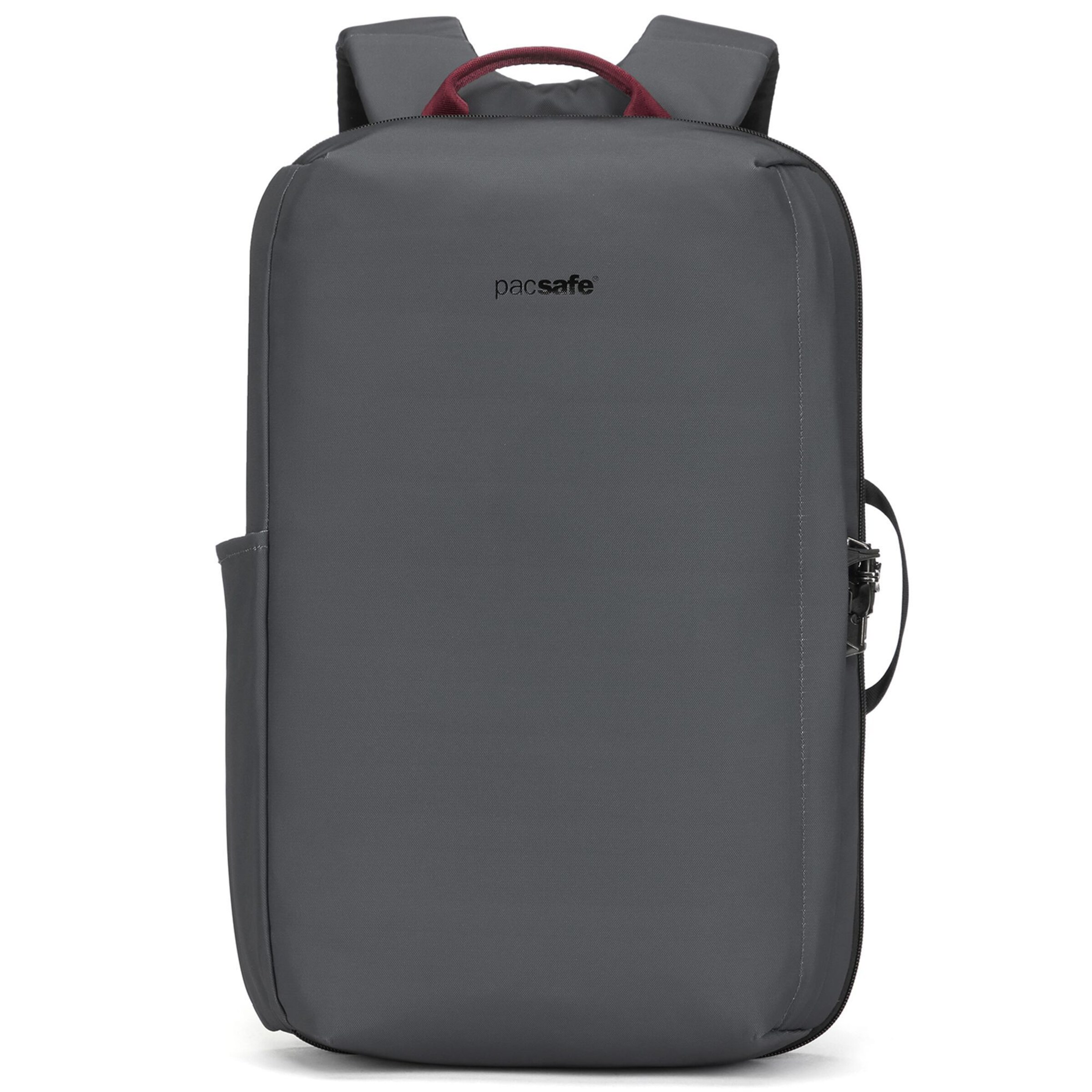 Pacsafe Rucksack in Grau: Vorderseite