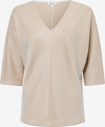 Sweat-shirt s.Oliver en marron : devant