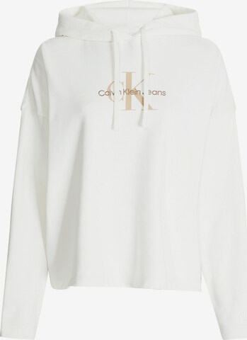 Calvin Klein Jeans Sweatshirt in White: front