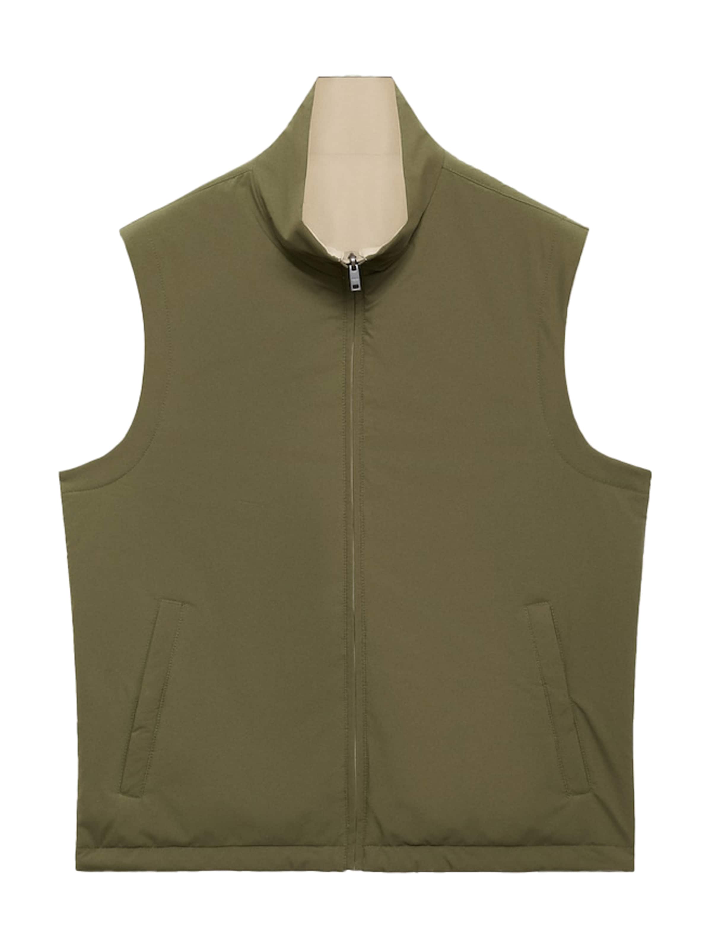 MANGO MAN Weste 'Nadast' in Grün: Vorderseite