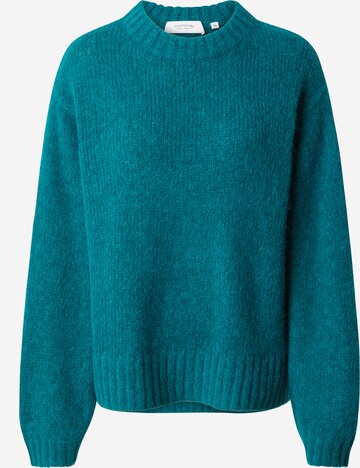 Pullover di comma casual identity in blu: frontale