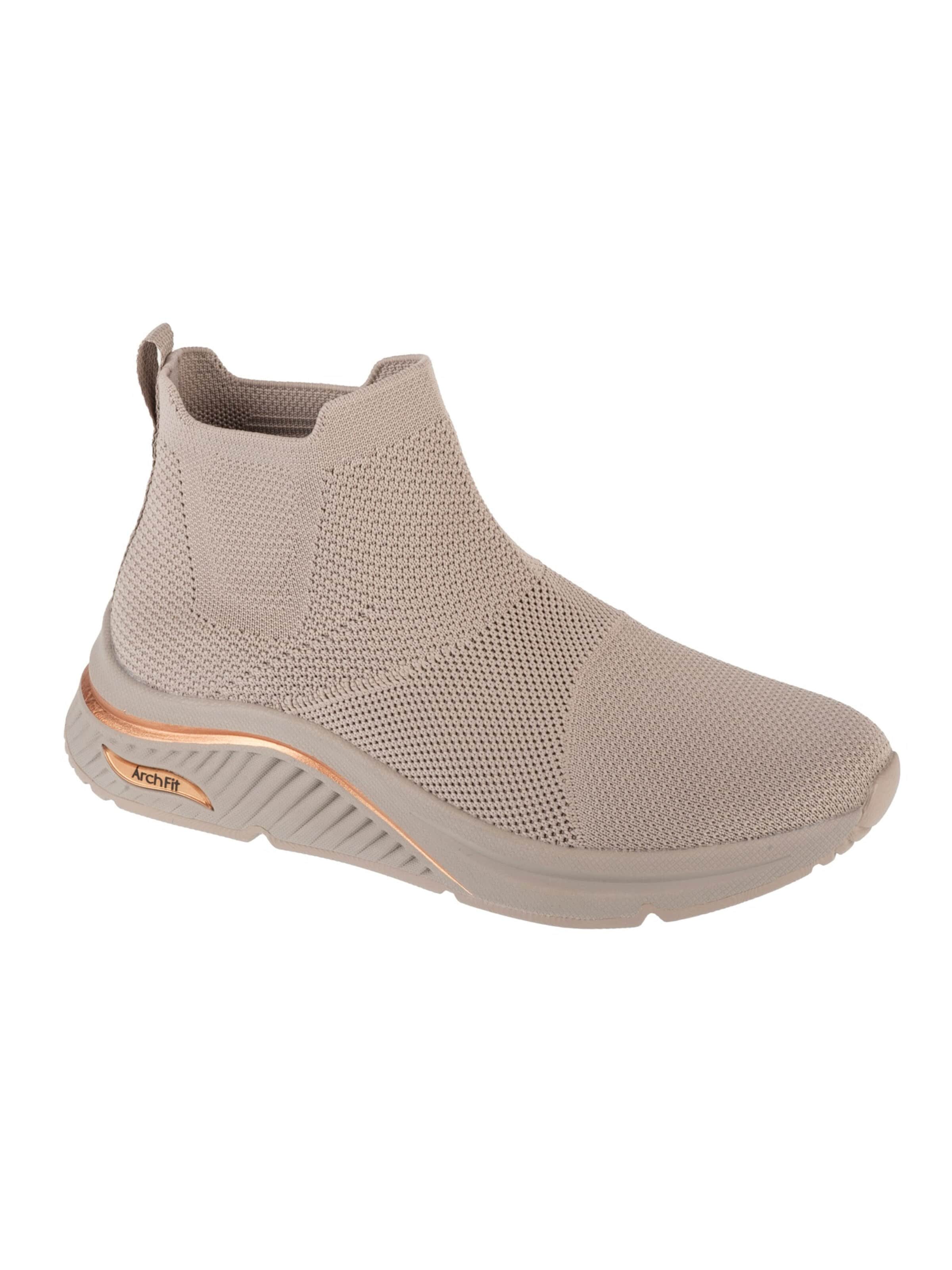 SKECHERS Sports shoe 'Skechers Arch Fit S-Miles - Sock Walk' in Beige: front