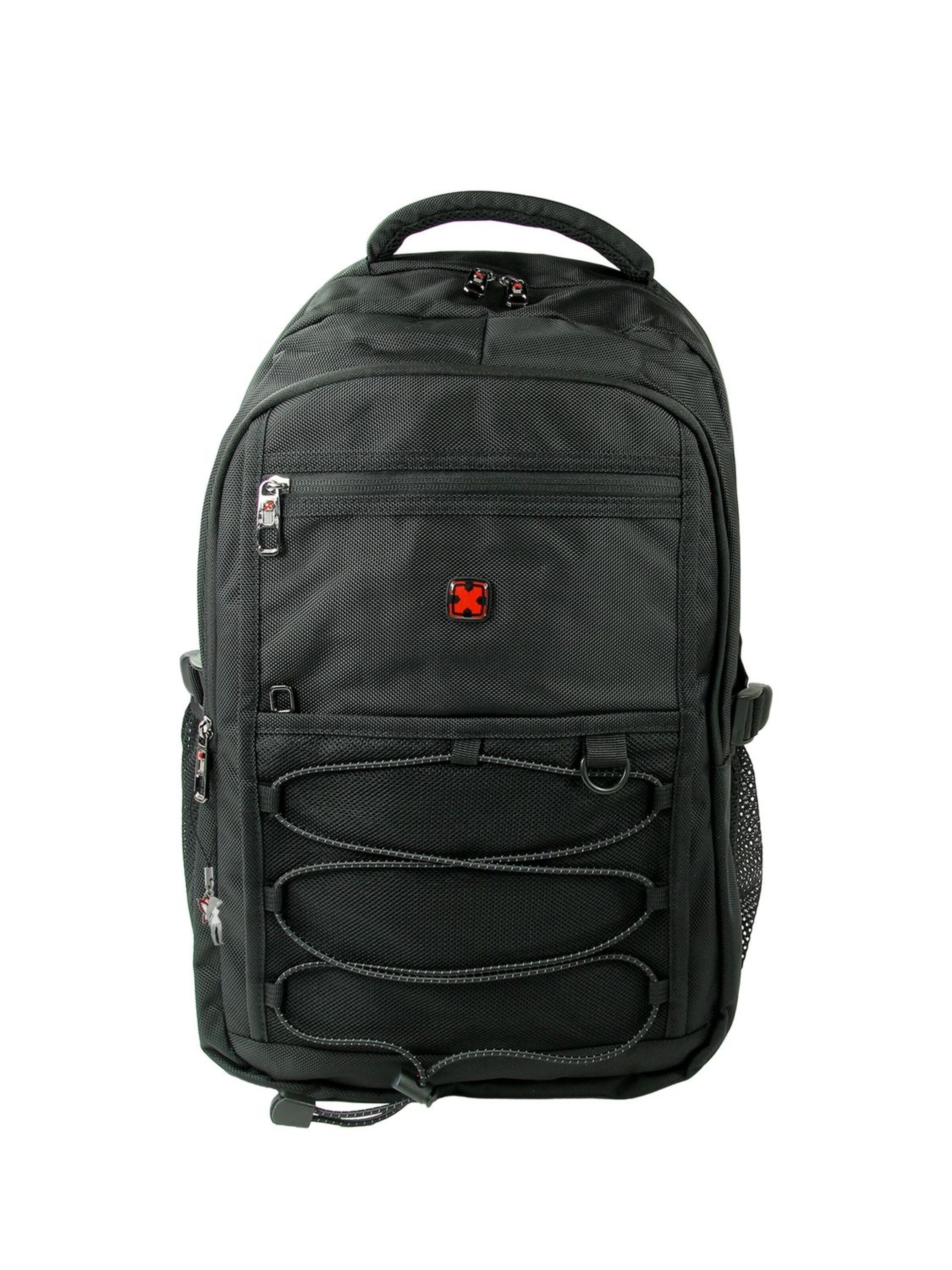 Travel N Meet Backpack in Black: front