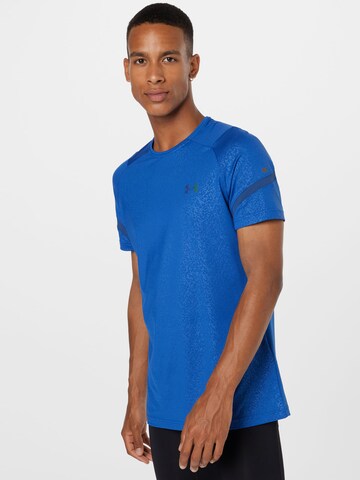 UNDER ARMOUR Functioneel shirt in Blauw: voorkant