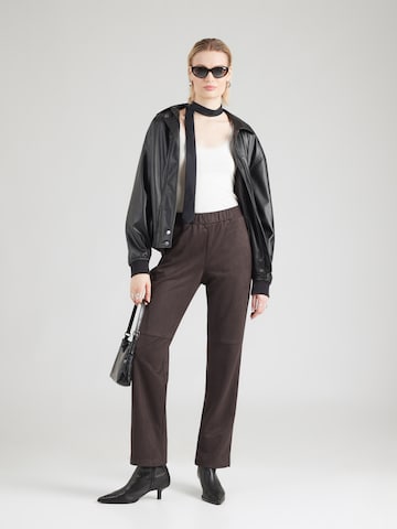 monari - regular Pantalón en marrón