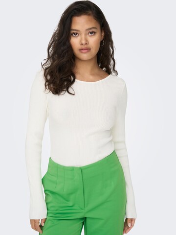 ONLY Sweater 'EMMY' in White: front