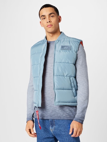 ALPHA INDUSTRIES Vest in Blue: front