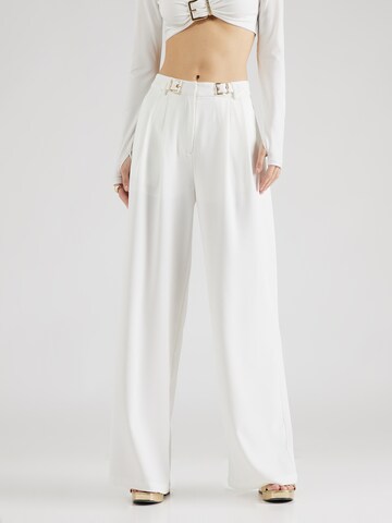 Loosefit Pantaloni con pieghe 'Gigi' di Hoermanseder in bianco: frontale