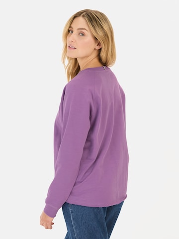 CAMEL ACTIVE Langarmshirt aus reiner Baumwolle in Lila