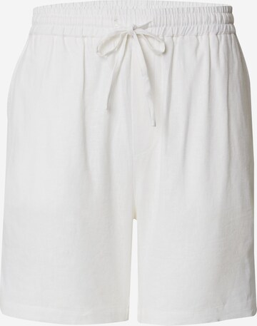 DAN FOX APPAREL Regular Trousers 'Maddox' in White: front