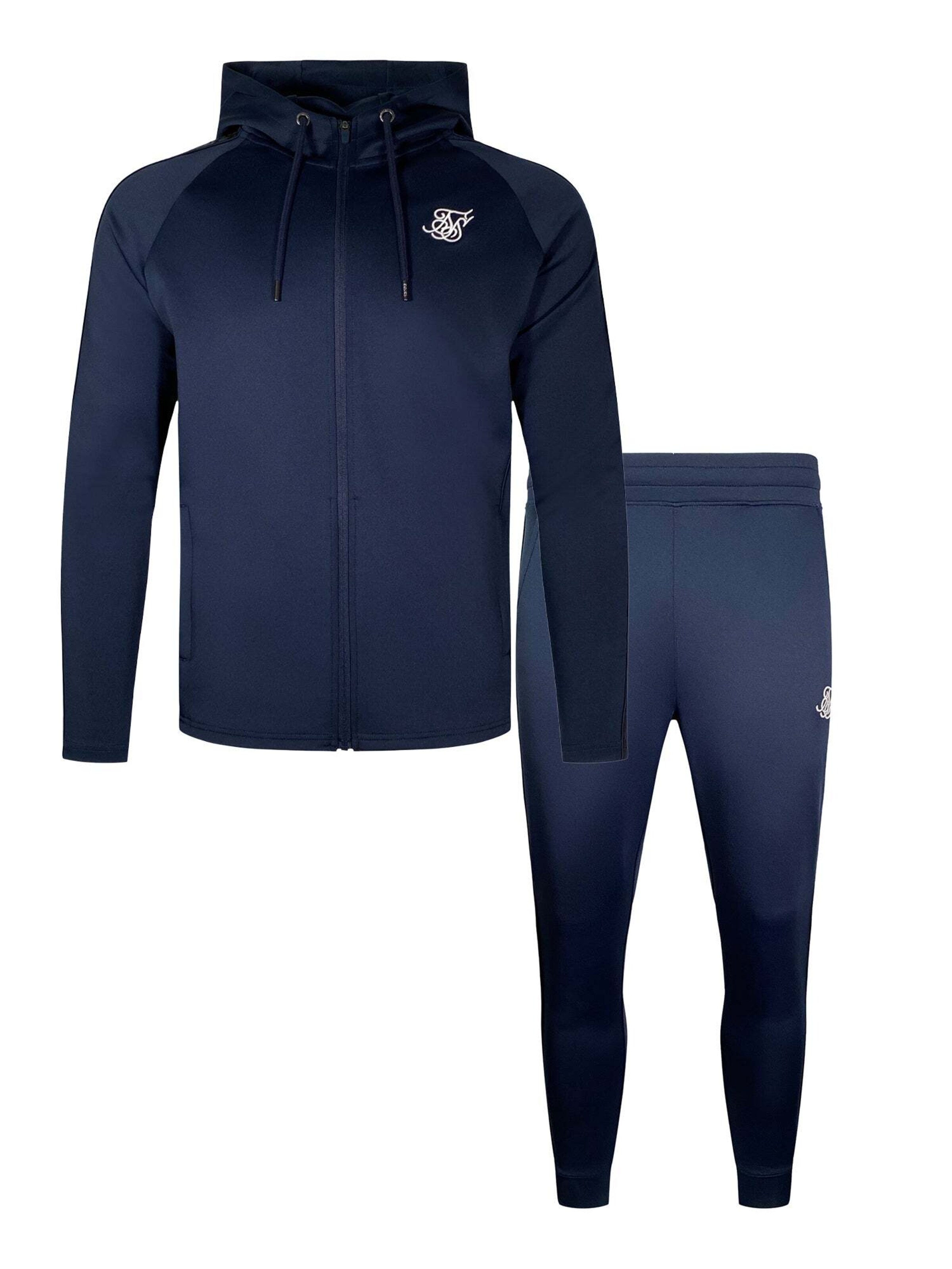 SikSilk Sweatsuit in Blue: front
