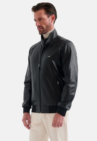 PIERRE CARDIN Lederjacke in Schwarz