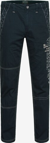 CAMP DAVID Regular Pants in Blue: front