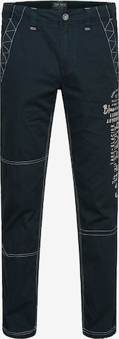 CAMP DAVID Regular Pants in Blue: front