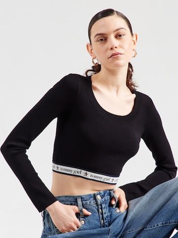 Tommy Jeans Πουλόβερ σε μαύρο: μπροστά