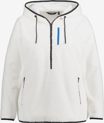 Ulla Popken Sweatshirt in White: front