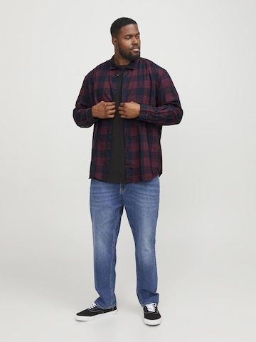 Jack & Jones Plus Comfort fit Button Up Shirt 'JJEGINGHAM' in Mixed colors