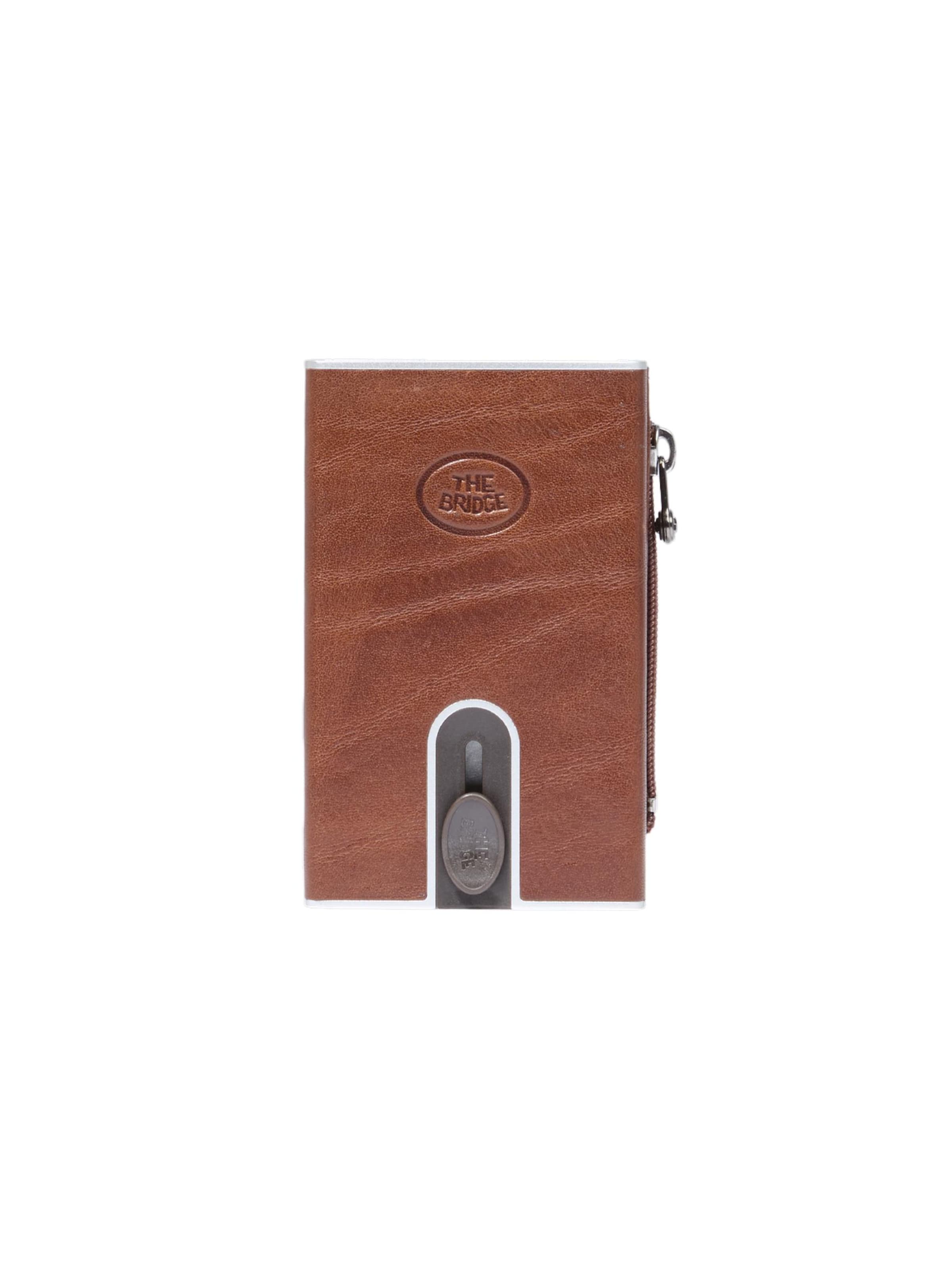 The Bridge Wallet in Brown: front
