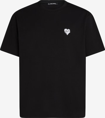T-Shirt Karl Lagerfeld en noir : devant