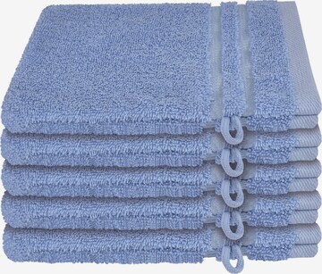 SCHIESSER Washcloth 'Milano' in Blue: front