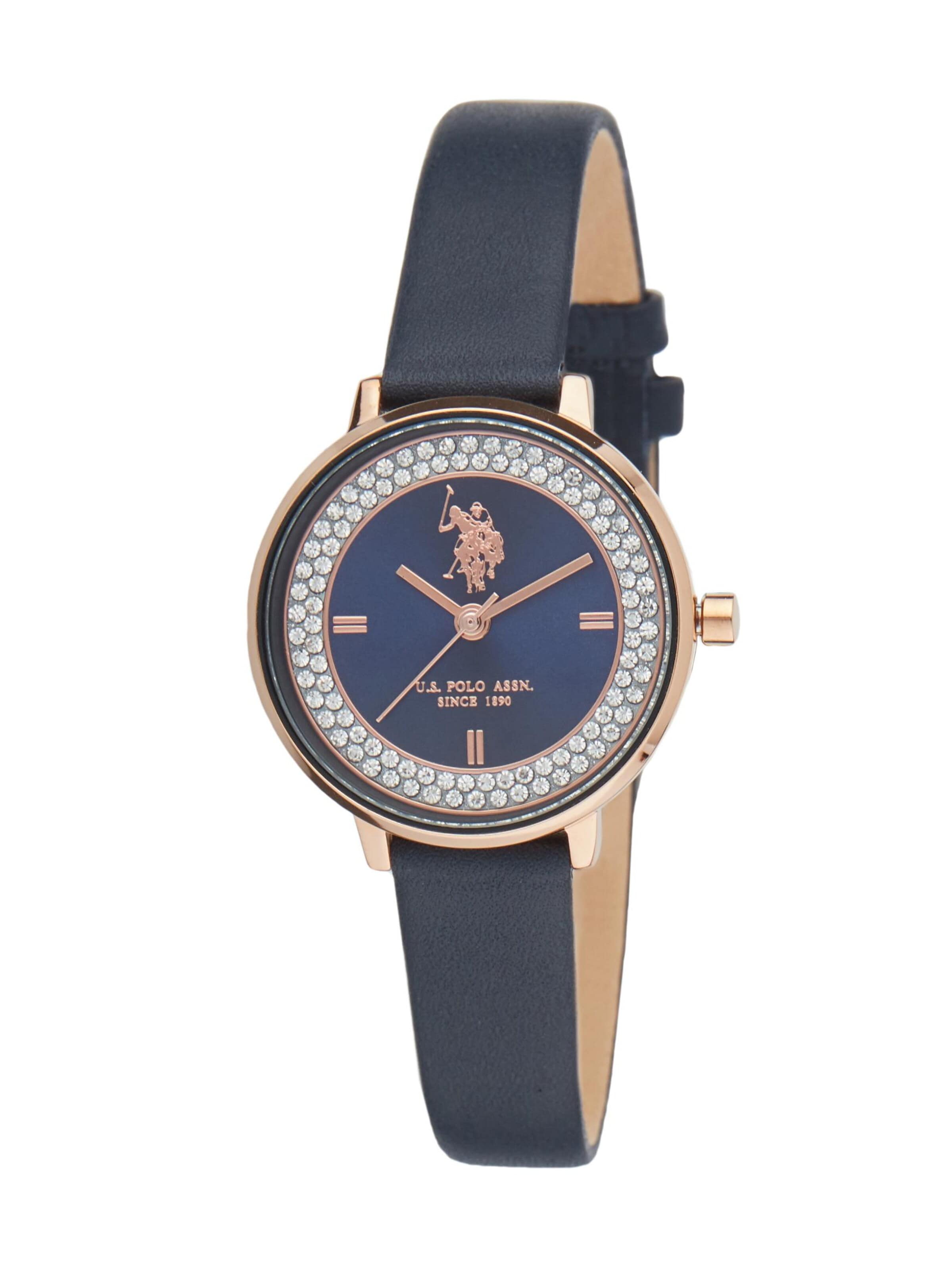 U.S. POLO ASSN. - Reloj analógico 'Charlotte' en verde: frente