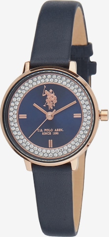 U.S. POLO ASSN. - Reloj analógico 'Charlotte' en verde: frente