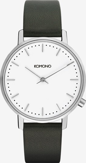 Komono Uhr in schwarz / silber, Produktansicht
