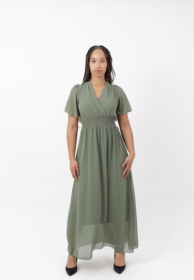 Elara Evening Dress in 40 in Khaki, Item view
