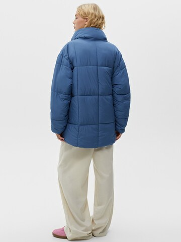Pull&Bear Winter Jacket in Blue