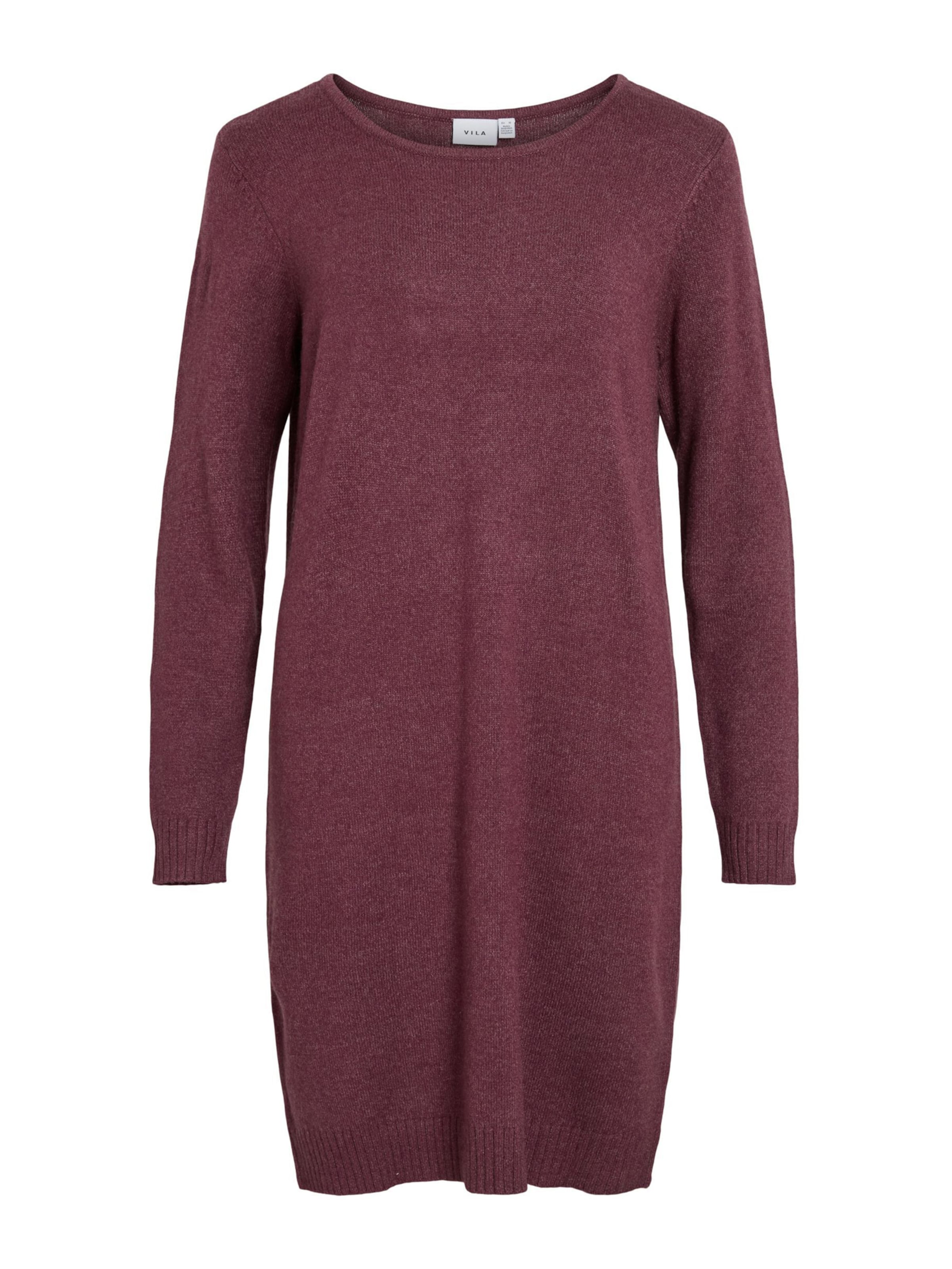 VILA - Vestido de malha 'VIRil' em roxo: frente