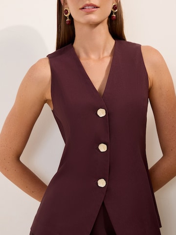 Friends Like These Anzugweste in Braun