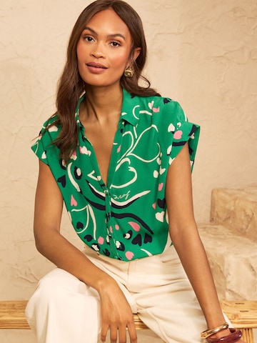 love & roses - Blusa en verde